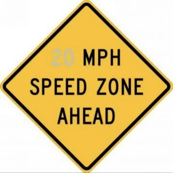 Accuform SPEED LIMIT SIGN MPH SPEED ZONE FRW63820HP FRW63820HP - main